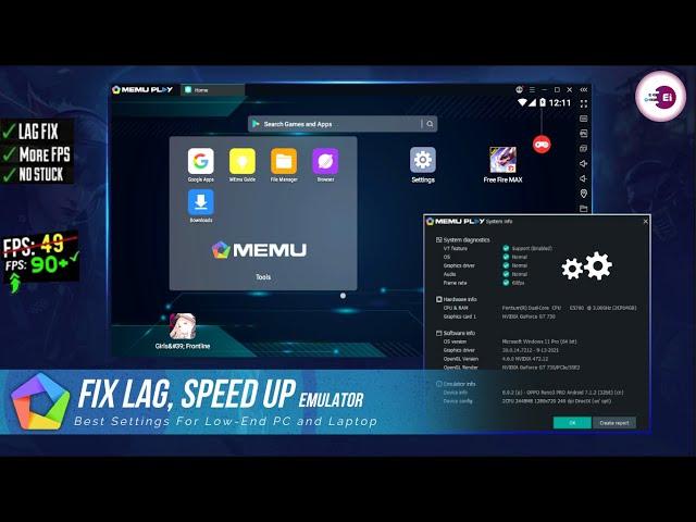 (New) MEmu Play 8 Emulator Lag Fix, Best Settings For Low-End PC & Laptop