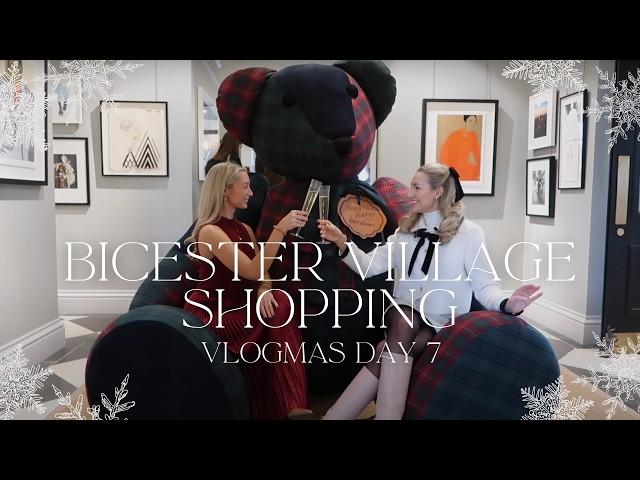 BICESTER VILLAGE FESTIVE SHOPPING WITH FREDDY & Wreath Making with Ralph Lauren  Vlogmas Day 7 