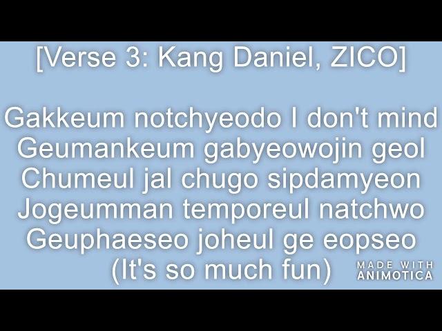 Zico x Kang Daniel Refresh Lyrics