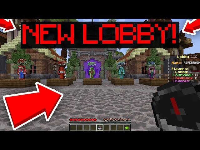 NEW SURVIVAL LOBBY ON MY SERVER!!! (BEDROCK/JAVA SERVER) | Minecraft SMP #5