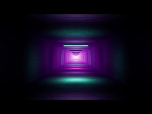 VJ Loop Neon Spotlight Tunnel Corridor Background