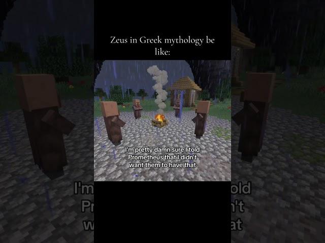 Zeus in Greek mythology be like: #minecraft #gaming #greekmythology