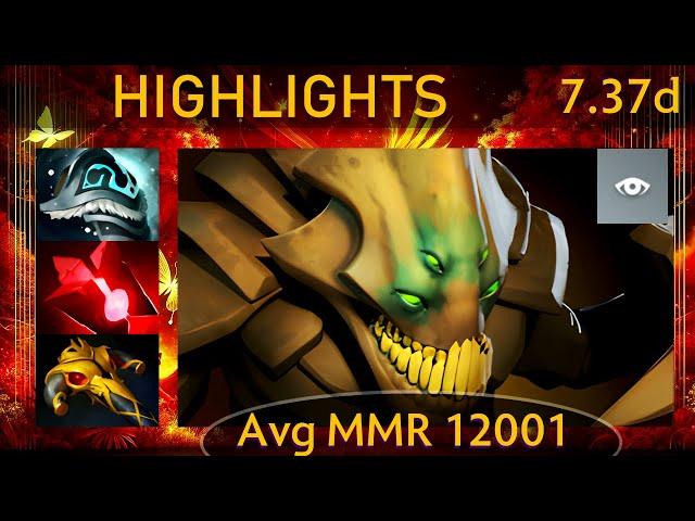  7.37d Sand King |K+A-D - 35 KP - 90%| Offlane Highlights - Dota 2 Top MMR