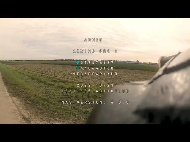 AR Pro DJI iNav 6.0 and WTFOSD first test