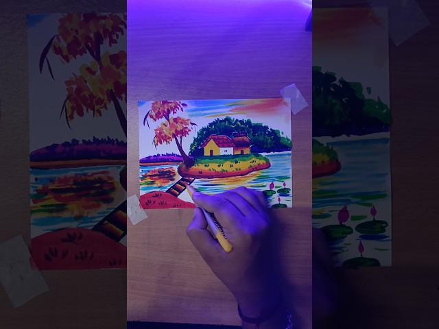 Easy Painting with DOMS brush pen️️#shorts #craft #art #drawing #crafts #artist #creative