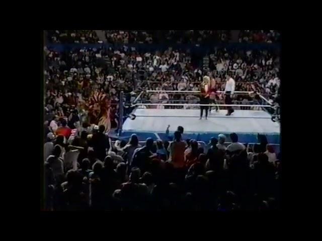 Saba Simba vs Jobber Bob Bradley WWF Wrestling Challenge 1990