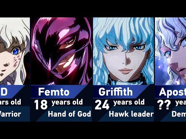 Evolution of Griffith in Berserk