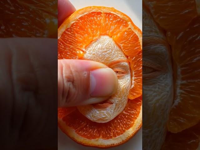 Funny Orange Squeezy #relaxing #relax #satisfying #oddlysatisfying #asmrvideo  Face