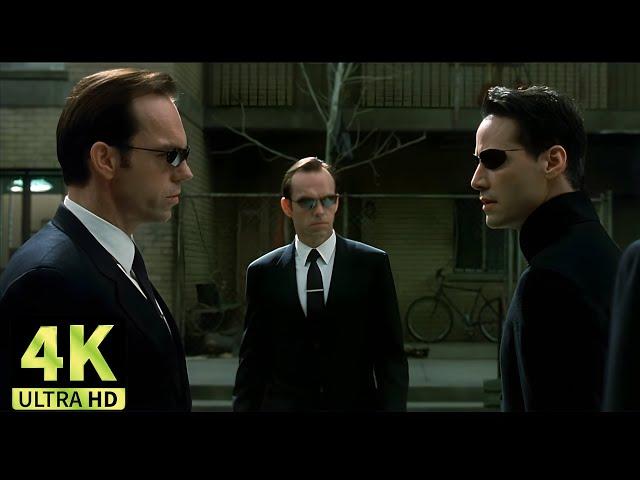 Matrix - Neo vs Smith clones | 4K/48-FPS (Upscaled)