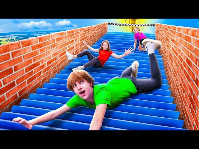 Surviving the World's Most Slippery Stairs!