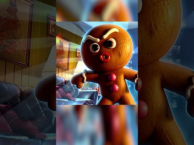 Grandson Cat Turns Into Angry Gingerbread Man