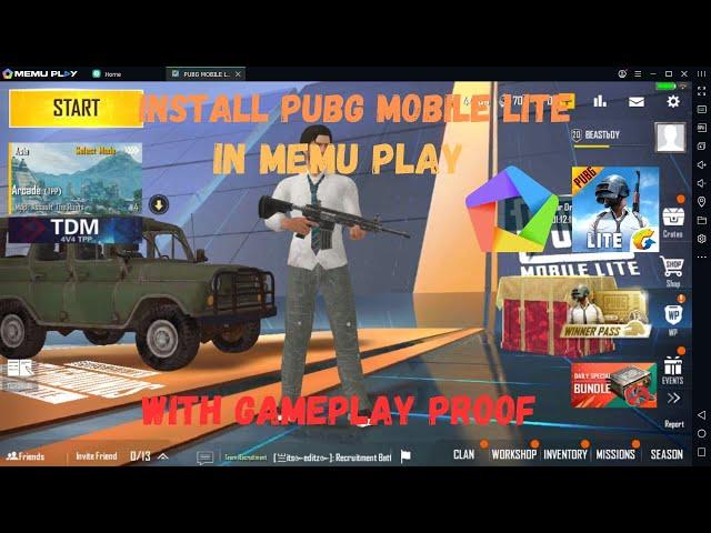 How To Install Pubg Mobile Lite In Memu App Player | No Issue | Gameplay Proof | Latest 2023