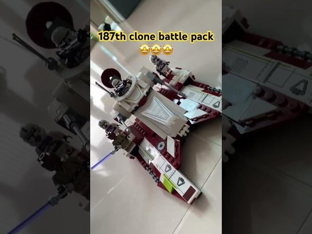 I finished building the 187th clone battle pack!! #lego #starwar #stopmotion #clonewar