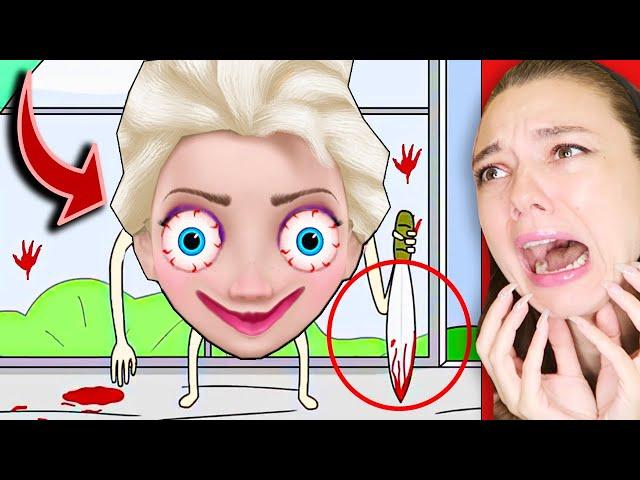 ЗЛАЯ ЭЛЬЗА МОНСТР! ЖУТКАЯ ПЕСНЯ ОТ ЭЛЬЗЫ! НЕ ИГРАЙ в ХОЛОДНОЕ СЕРДЦЕ в 3 ЧАСА НОЧИ  *очень жутко*