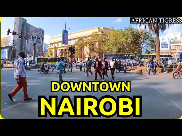 Raw , UNFILTERED Walking in downtown Nairobi Kenya in 2022