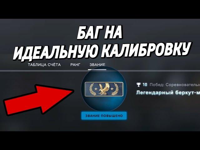 БАГ НА ИДЕАЛЬНУЮ КАЛИБРОВКУ  CS:GO