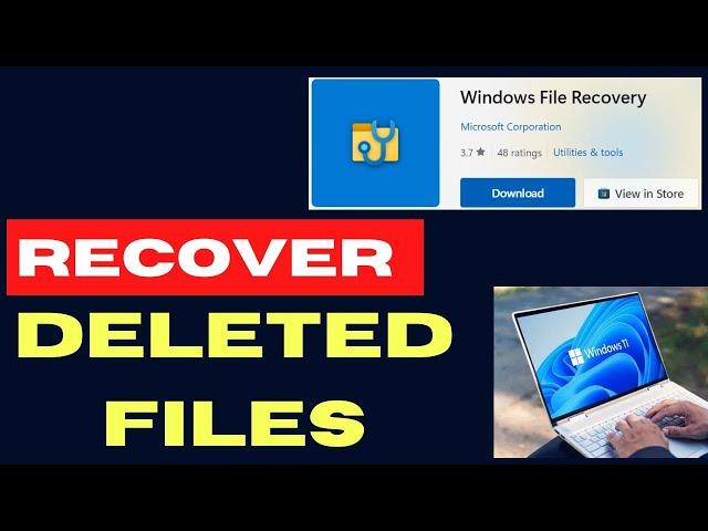 Recover lost or deleted files on Windows 11 using Windows File Recovery