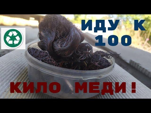 ИДУ К 100 КИЛО МЕДИ! ДОБЫВАЮ МЕДЬ ИЗ МЕЛОЧЕВКИ! АЛЮМИНИЙ, ЛАТУНЬ, МЕТАЛЛОЛОМ!