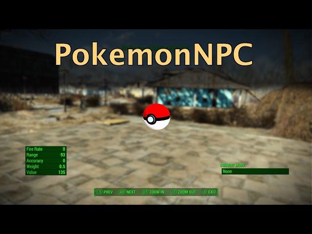 【Xbox One】Fallout 4 MOD「PokemonNPC」を試す