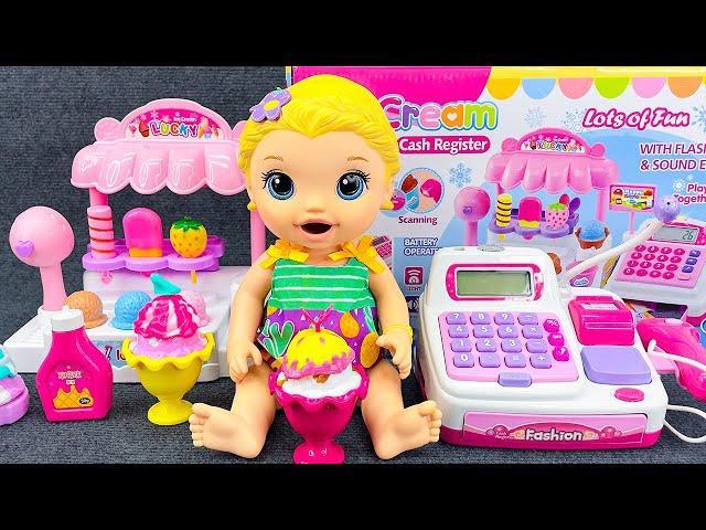  Now Showing! Satisfying with Unboxing Pink | Ice Cream Shop Playset, Cute Alive Doll ASMR