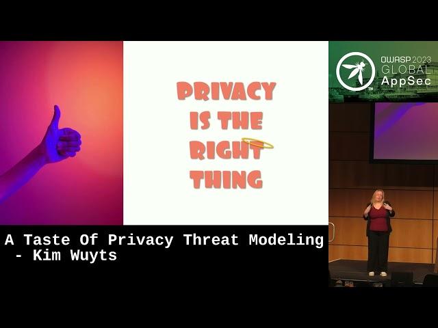 Global AppSec Dublin: A Taste Of Privacy Threat Modeling by Kim Wuyts