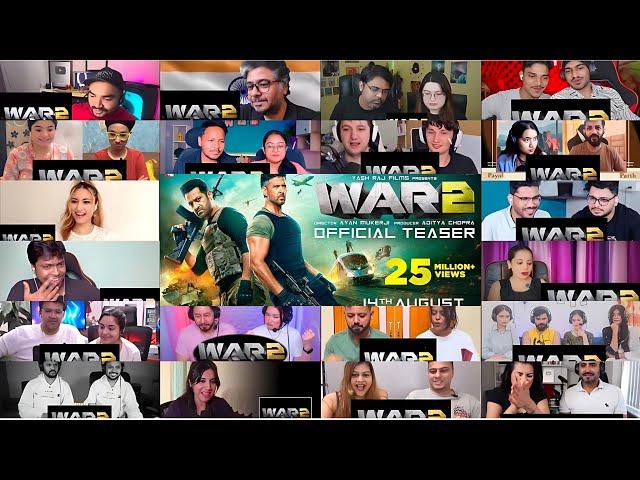 WAR 2 TEASER MASHUP REACTION | FT.| Hrithik Roshan | NTR | Kiara Advani
