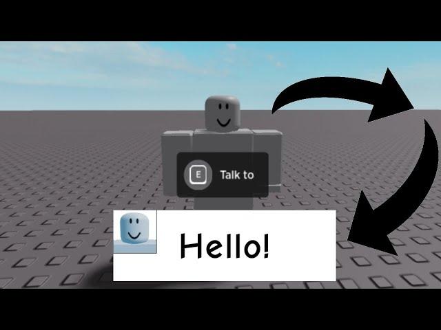 How to make a Dialogue On Roblox Studio