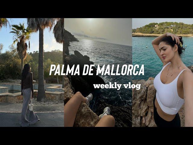 weekly vlog in palma de mallorca // vacanta cu familia, alergam pe plaja & petrecere surpriza