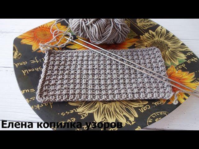 Простой узор спицами для мужских изделий схема и описание/Simple knitting pattern