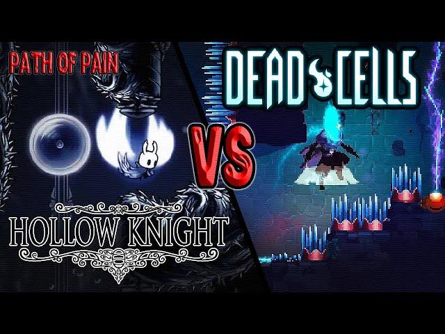 Сравнение Пути Боли в Hollow Knight и Dead Cells (The Road to Pain mod) под OST Path of Pain