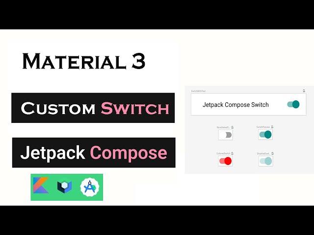 Create Custom Switch Button Jetpack in Compose | Android Studio #jetpackcompose  #kotlin