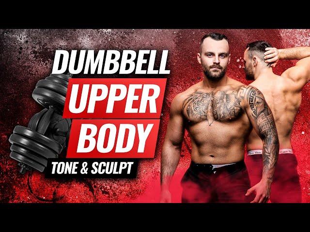 30 MIN UPPER BODY DUMBBELL WORKOUT // Arms, Shoulders, Back, Chest