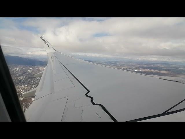 Flight FR 183 take-off from Sofia Airport