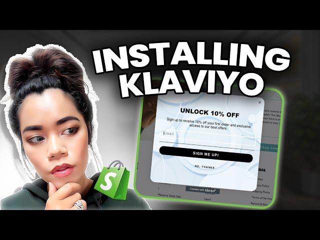 How to install  klaviyo email sign up form on Shopify   | shopify 2024