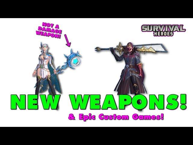 New Weapons, New Skins & Epic Custom Games! Survival Heroes Moba Battle Royale