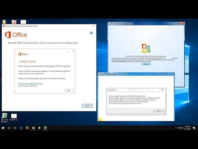 How to Fix All MS Office Installation Errors (MS Office 2003-2016) In Windows 10/8/7/XP