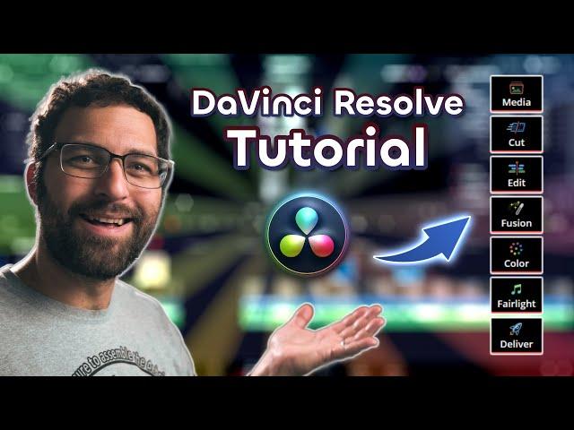 DaVinci Resolve Full Crash Course for Beginners - Learn EVERY PAGE