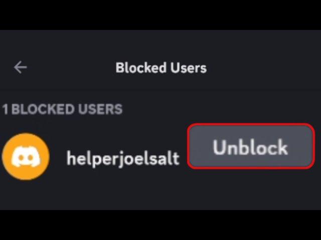 How To Unblock People On Discord Mobile (EASY)