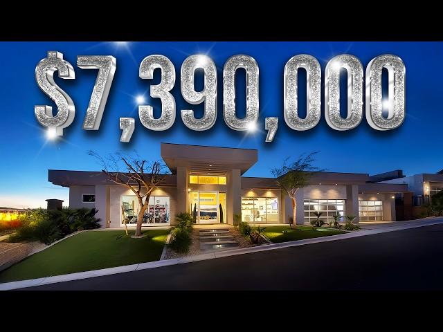 Tour The Ultimate Modern Las Vegas Estate With Breathtaking Strip & Mountain Views!