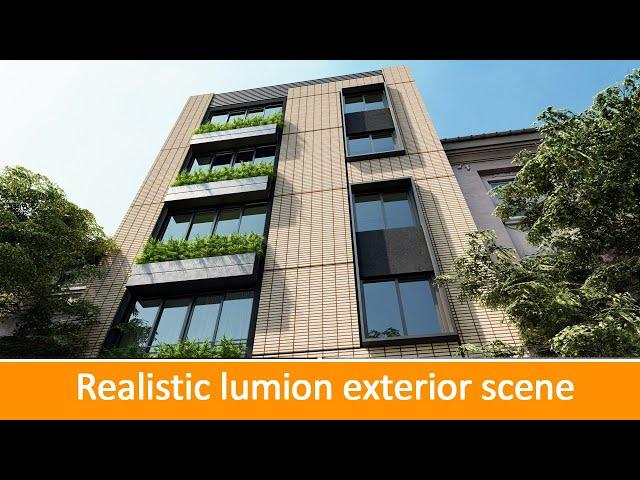 Realistic Lumion exterior render (Lumion Render step by step tutorial)