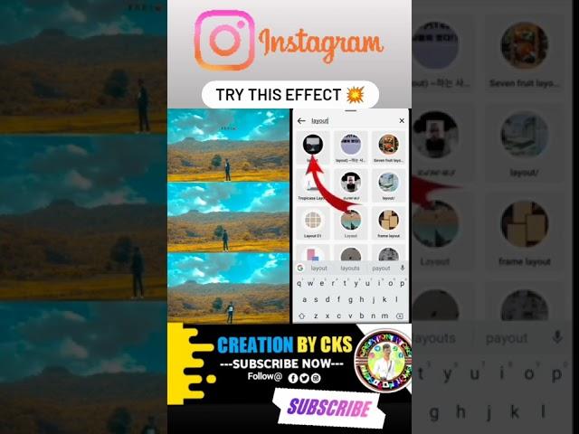 Layout Instagram New Filter // Instagram New Effect