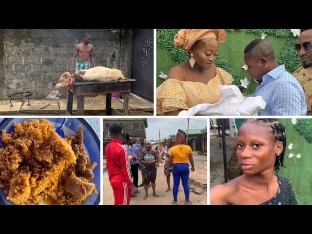 VLOG : MEETING My Hilarious Large Family Members in Lagos | My Niece Naming Ceremony