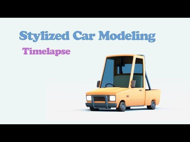 Blender 2.8 Timelapse || Creating Stylized Car