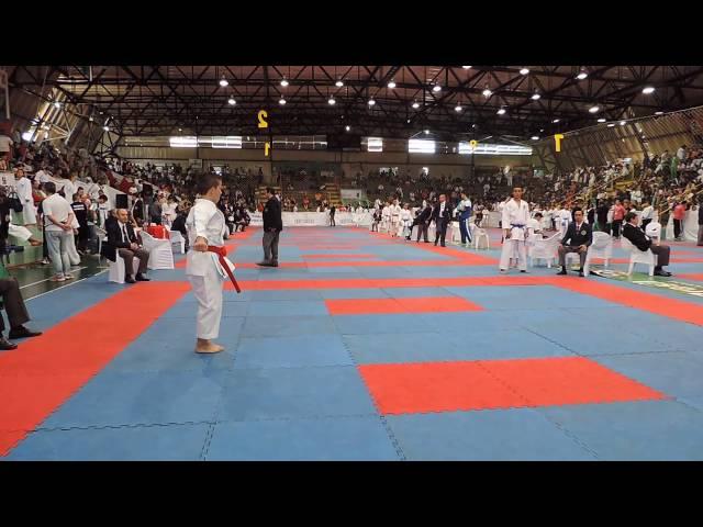 Fabricio Siqueira KATA UNSU Campeonato Brasileiro de Karate I etapa Foz Iguaçu 2015