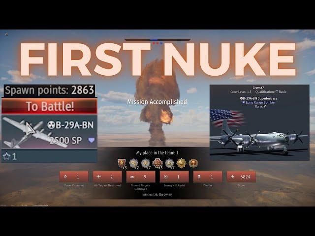 War Thunder : My First Nuke