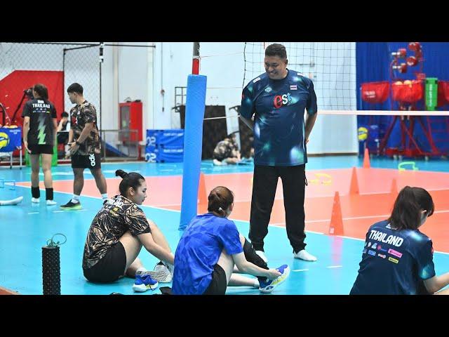 ทีมวอลเลย์บอลสาวไทย ซ้อมส่งท้าย ก่อนออกเดินทางลุยศึก VNL สนามแรก