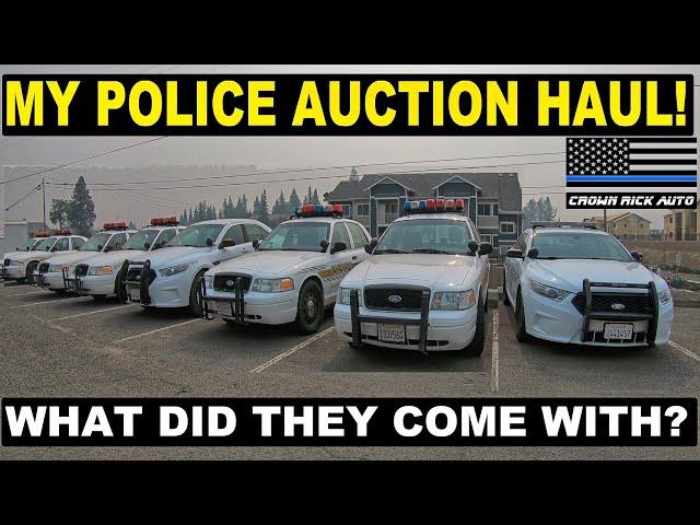 My Sheriff Auction Haul! Crown Vic Police Cars!