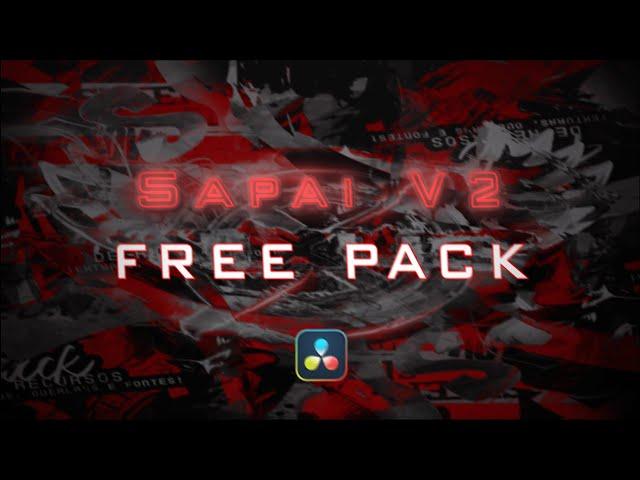 The SAPAI *FREE* EDITING PACK V2 is OUT NOW!  (The BEST DAVINCI RESOLVE PACK)