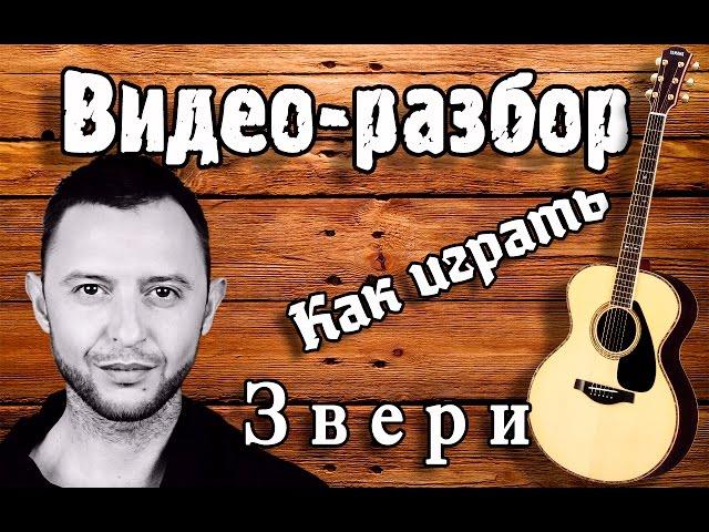 Звери - До скорой встречи / Видео разбор, урок на гитаре для начинающих / Как играть Звери