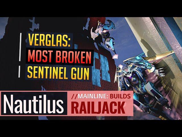 Warframe | Corpus Railjack | MOST OVERPOWERED SENTINEL GUN: Nautilus' Verglas